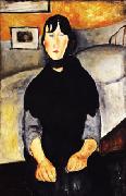 Amedeo Modigliani Young Woman of the People painting